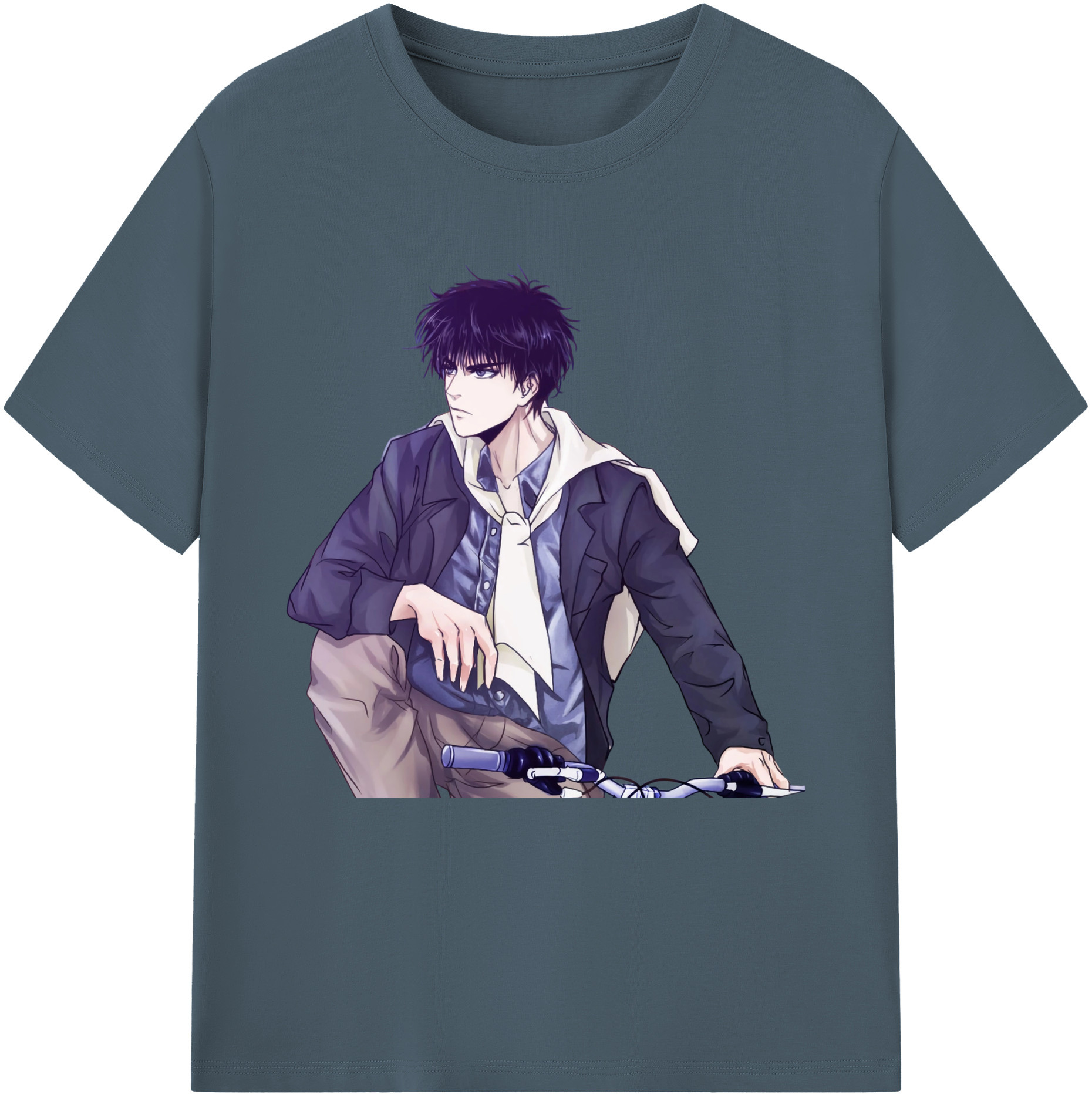 SLAM DUNK／スラムダンク 綿100％半袖Tシャツ（フロントプリント）